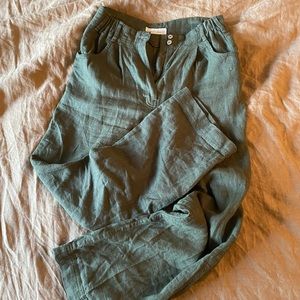 NotPerfectLinen wide leg pants